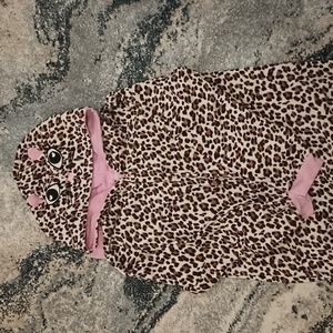 Leopard Onesie Union Suit Pajamas